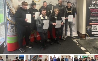 Mentrau Sgiliau Adeiladu a Chyflogadwyedd yn Academi Sgiliau JCB